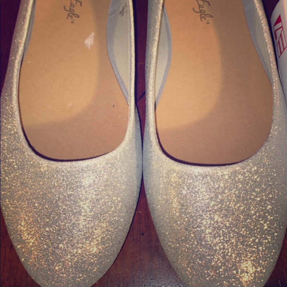Wedding flats, size 7 brand  new never worn